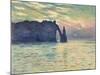 The Cliff, Étretat, Sunset. 1882-83-Claude Monet-Mounted Giclee Print