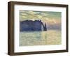 The Cliff, Étretat, Sunset. 1882-83-Claude Monet-Framed Giclee Print