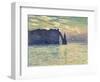 The Cliff, Étretat, Sunset. 1882-83-Claude Monet-Framed Giclee Print