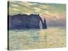 The Cliff, Étretat, Sunset. 1882-83-Claude Monet-Stretched Canvas