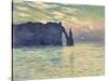 The Cliff, Étretat, Sunset. 1882-83-Claude Monet-Stretched Canvas