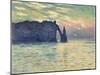 The Cliff, Étretat, Sunset. 1882-83-Claude Monet-Mounted Giclee Print