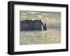 The Cliff, Etretat, Sunset, 1883-Claude Monet-Framed Art Print