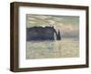 The Cliff, Etretat, Sunset, 1883-Claude Monet-Framed Art Print