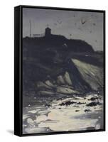 The Cliff from St Thomas's Pit, Bude-Tom Hughes-Framed Stretched Canvas