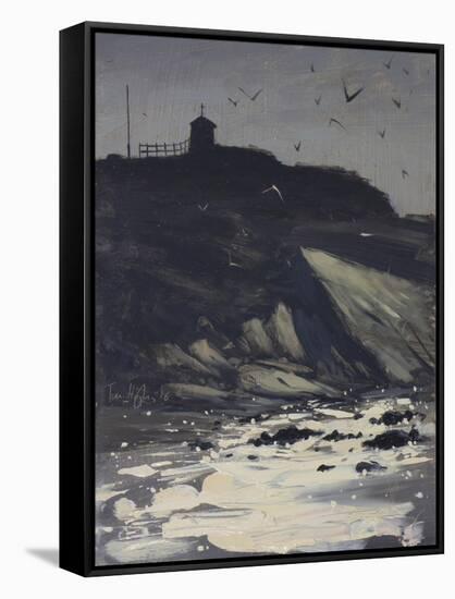 The Cliff from St Thomas's Pit, Bude-Tom Hughes-Framed Stretched Canvas