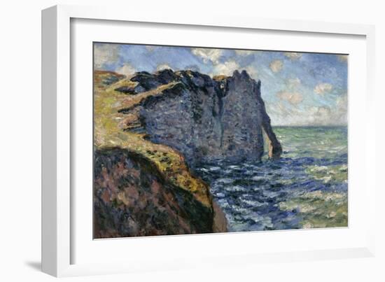 The Cliff of Aval, Etretat, 1885-Claude Monet-Framed Giclee Print