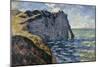 The Cliff of Aval, Etretat, 1885-Claude Monet-Mounted Giclee Print