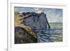 The Cliff of Aval, Etretat, 1885-Claude Monet-Framed Giclee Print