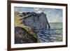 The Cliff of Aval, Etretat, 1885-Claude Monet-Framed Giclee Print