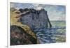 The Cliff of Aval, Etretat, 1885-Claude Monet-Framed Giclee Print