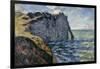 The Cliff of Aval, Etretat, 1885-Claude Monet-Framed Giclee Print