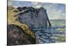 The Cliff of Aval, Etretat, 1885-Claude Monet-Stretched Canvas