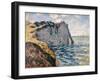 The Cliff of Aval, Etrétat, 1885-Claude Monet-Framed Giclee Print