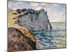 The Cliff of Aval, Etrétat, 1885-Claude Monet-Mounted Giclee Print