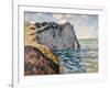 The Cliff of Aval, Etrétat, 1885-Claude Monet-Framed Giclee Print