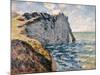 The Cliff of Aval, Etrétat, 1885-Claude Monet-Mounted Giclee Print