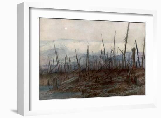 The Cliff of Craonne, C1917-Francois Flameng-Framed Giclee Print