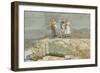 The Cliffs, 1883 (W/C on Paper)-Winslow Homer-Framed Giclee Print