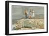 The Cliffs, 1883 (W/C on Paper)-Winslow Homer-Framed Giclee Print