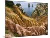 The cliffs and sea stacks of Ponta da Piedade, Algarve, Portugal.-Martin Zwick-Mounted Photographic Print