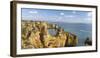 The cliffs and sea stacks of Ponta da Piedade, Algarve, Portugal.-Martin Zwick-Framed Photographic Print