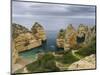 The cliffs and sea stacks of Ponta da Piedade, Algarve, Portugal.-Martin Zwick-Mounted Photographic Print