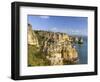 The cliffs and sea stacks of Ponta da Piedade, Algarve, Portugal.-Martin Zwick-Framed Photographic Print