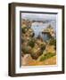 The cliffs and sea stacks of Ponta da Piedade, Algarve, Portugal.-Martin Zwick-Framed Photographic Print