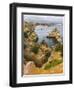 The cliffs and sea stacks of Ponta da Piedade, Algarve, Portugal.-Martin Zwick-Framed Photographic Print