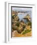 The cliffs and sea stacks of Ponta da Piedade, Algarve, Portugal.-Martin Zwick-Framed Photographic Print