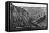 The Cliffs and Wrecked Preussen, Dover, 20th Century-null-Framed Stretched Canvas