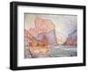 The Cliffs at Castellane, 1902-Paul Signac-Framed Giclee Print