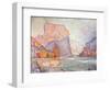 The Cliffs at Castellane, 1902-Paul Signac-Framed Giclee Print