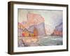 The Cliffs at Castellane, 1902-Paul Signac-Framed Giclee Print