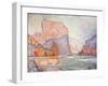 The Cliffs at Castellane, 1902-Paul Signac-Framed Giclee Print