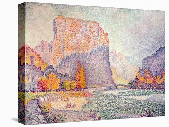 The Cliffs at Castellane, 1902-Paul Signac-Stretched Canvas