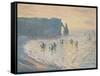 The Cliffs at Etretat, 1886-Claude Monet-Framed Stretched Canvas