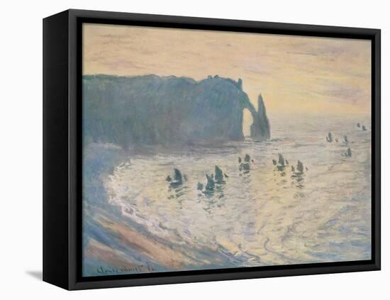 The Cliffs at Etretat, 1886-Claude Monet-Framed Stretched Canvas