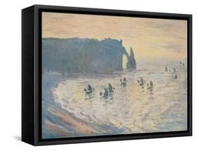 The Cliffs at Etretat, 1886-Claude Monet-Framed Stretched Canvas
