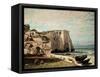 The Cliffs at Etretat after the Storm, 1870-Gustave Courbet-Framed Stretched Canvas