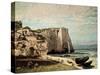 The Cliffs at Etretat after the Storm, 1870-Gustave Courbet-Stretched Canvas