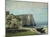 The Cliffs at Etretat after the Storm, 1870-Gustave Courbet-Mounted Giclee Print