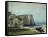 The Cliffs at Etretat after the Storm, 1870-Gustave Courbet-Framed Stretched Canvas