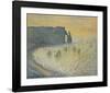 The Cliffs at Etretat-Claude Monet-Framed Collectable Print