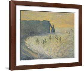 The Cliffs at Etretat-Claude Monet-Framed Collectable Print