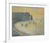 The Cliffs at Etretat-Claude Monet-Framed Collectable Print