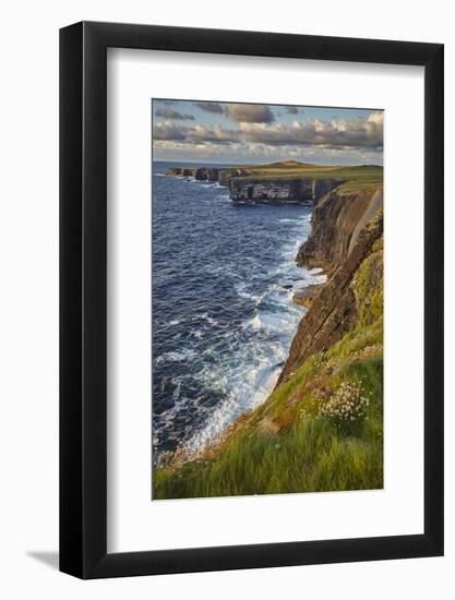 The cliffs at Loop Head, near Kilkee, County Clare, Munster, Republic of Ireland, Europe-Nigel Hicks-Framed Photographic Print