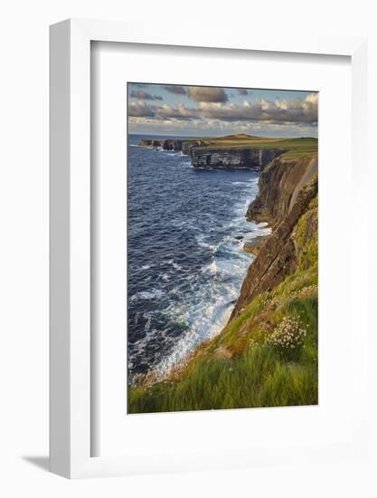 The cliffs at Loop Head, near Kilkee, County Clare, Munster, Republic of Ireland, Europe-Nigel Hicks-Framed Photographic Print