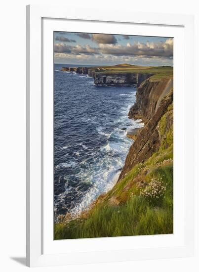 The cliffs at Loop Head, near Kilkee, County Clare, Munster, Republic of Ireland, Europe-Nigel Hicks-Framed Photographic Print